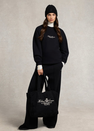 Relaxed Fit Crew Neck Sweater Black