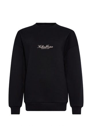 Relaxed Fit Crew Neck Sweater Black