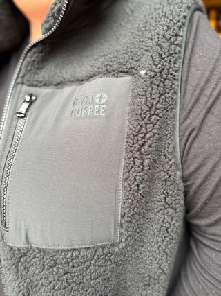 Industry Fleece Gilet in Black