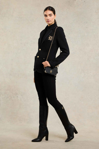 Henley Blazer Black Black