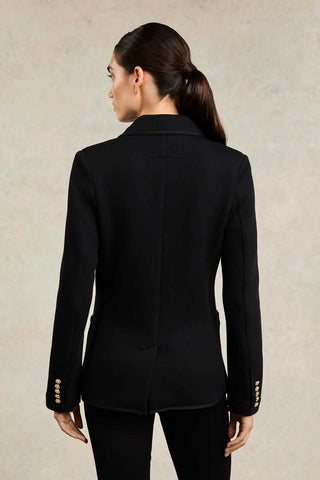Henley Blazer Black Black