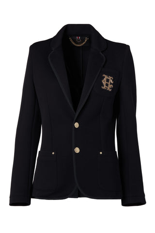 Henley Blazer Black Black