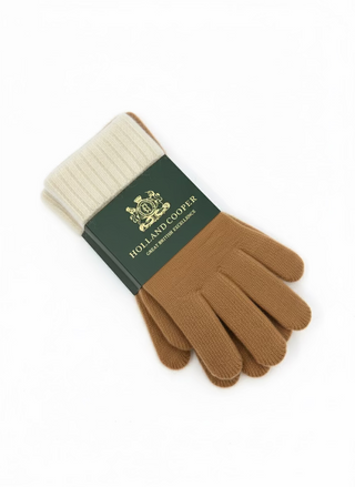 Chelsea Knitted Gloves Camel