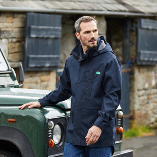 Ridgeline Mens Monsoon Light Jacket Navy Marl