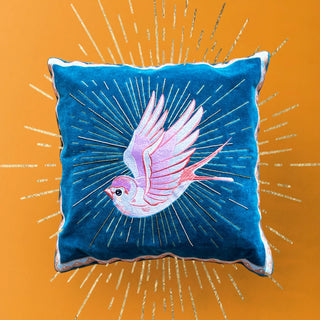 Inked Bird Cushion