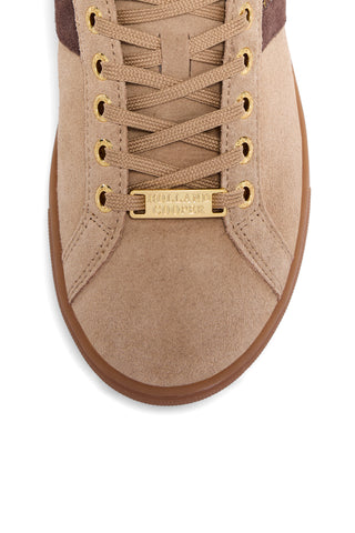 Knightsbridge Court Trainer Taupe Dark Chocolate