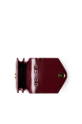 Knightsbridge Quilted Phone Pouch Oxblood Leather