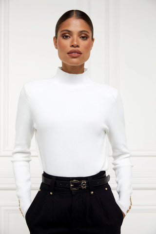 Tara High Neck Knit Natural