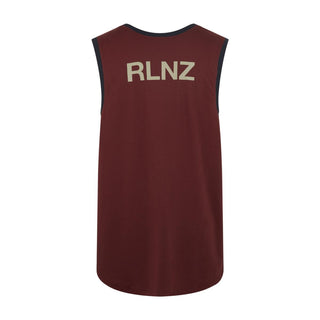 Ridgeline Mens Back Slider Singlet Top Rhubarb Multi