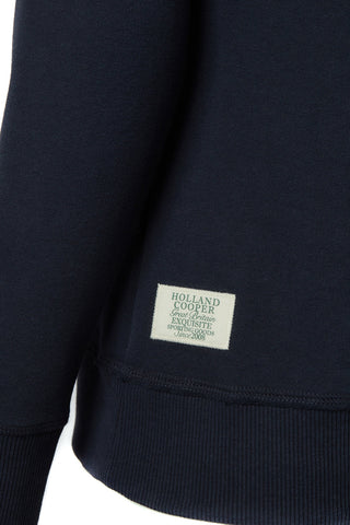 Monogram Crew Neck Sweat Ink Navy