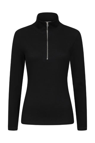 Penny Zip Top - Black