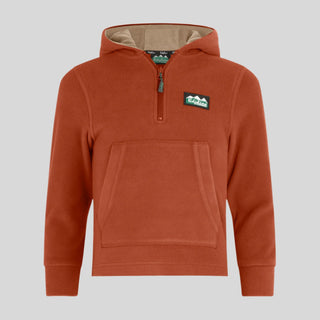 Kids Ballistic Long Sleeved Fleece Hoodie Russet