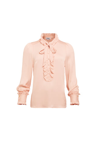 Rebecca Ruffle Blouse Blush