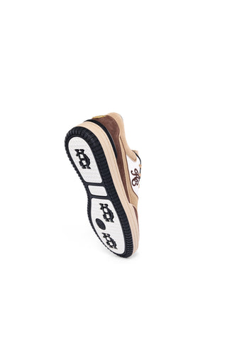 Retro Trainer Taupe Tan Nude