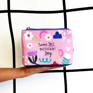 Small Talk 'Same Shit' Makeup Bag