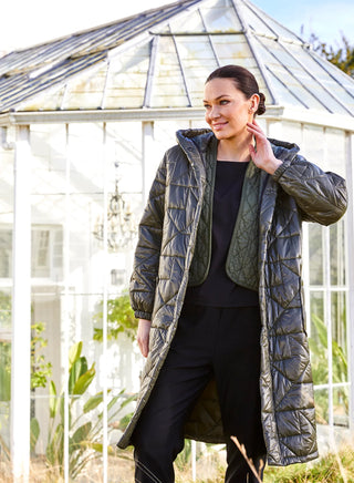 Nico Puffa Coat With Pockets Black