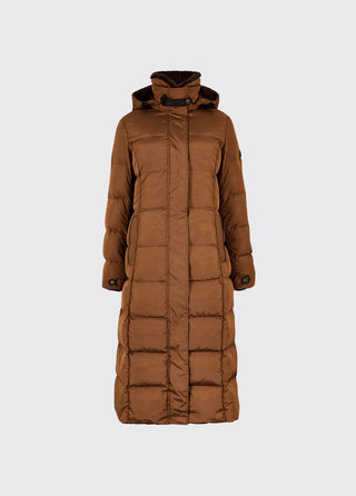 Aldborough Women's full length down jacket - Russet