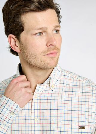 Drumcar Men’s tattersall check shirt - Indigo