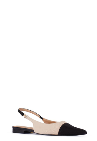 Regency Slingback Nude Black