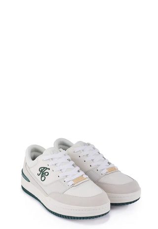 Retro Trainer White Racing Green