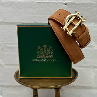 HC Classic Tan Belt in Suede