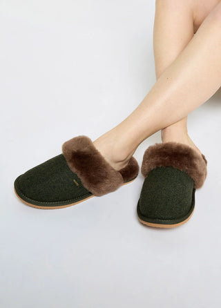 Mullingar Women’s mule slippers - Olive