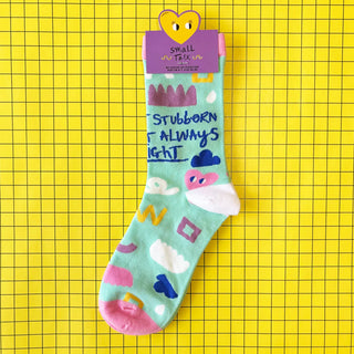 Small Talk 'Not Stubborn' Socks