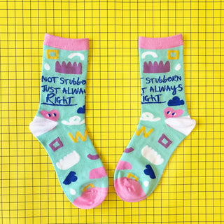 Small Talk 'Not Stubborn' Socks