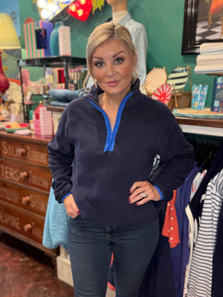 Men's Half Zip Polar Fleece Twilight Navy