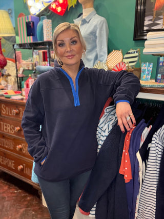 Men's Half Zip Polar Fleece Twilight Navy