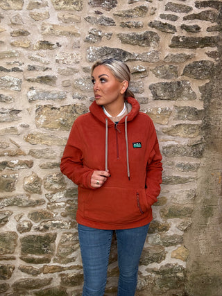 Ridgeline Women's Ballistic Long Sleeved Fleece Hoodie Russet
