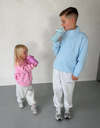 Kids Snap Collar Sierra Sweatshirt - Glacial Blue