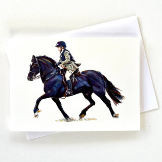 Blue Horse - Greeting Card