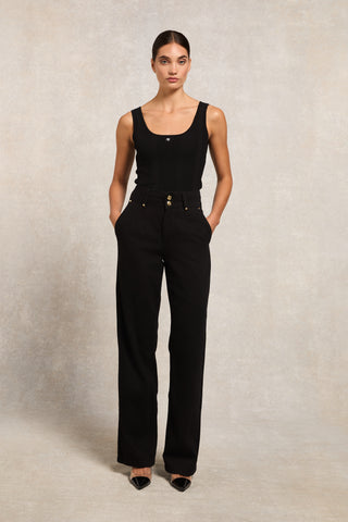 Ruby Knitted Vest Black