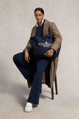 Essential Tote Bag Navy Ecru
