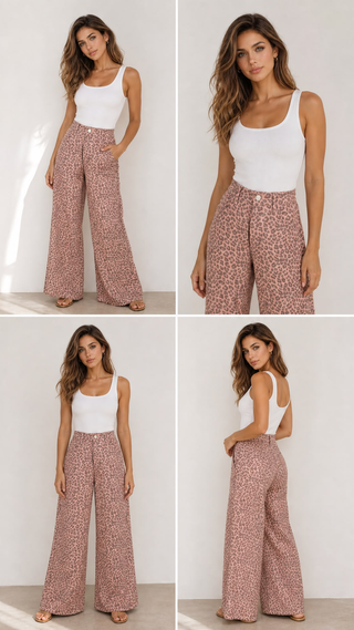 Leopard Print Trousers