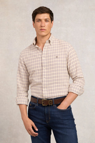 Men's Classic Fit Brushed Cotton Shirt