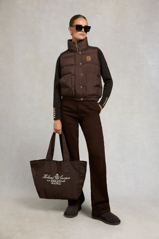 Milton Padded Gilet Chocolate
