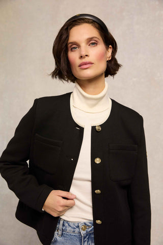 Chloe Jersey Jacket Black