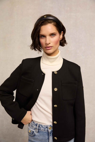 Chloe Jersey Jacket Black
