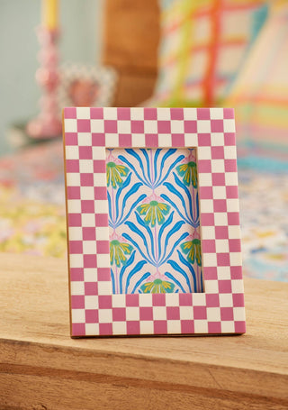 Check Photo Frame, fits photo 6x4": Green