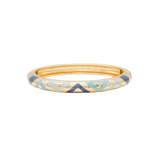 BANGLE ENAMEL PATTERN BLUE