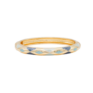 BANGLE ENAMEL PATTERN BLUE