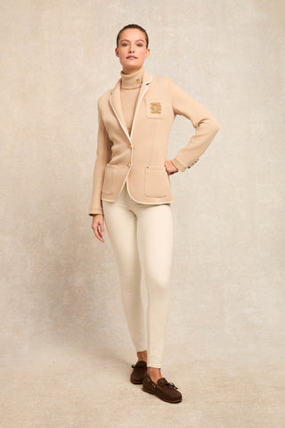 Henley Blazer Camel