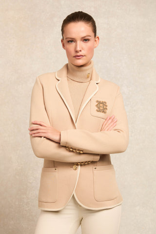 Henley Blazer Camel