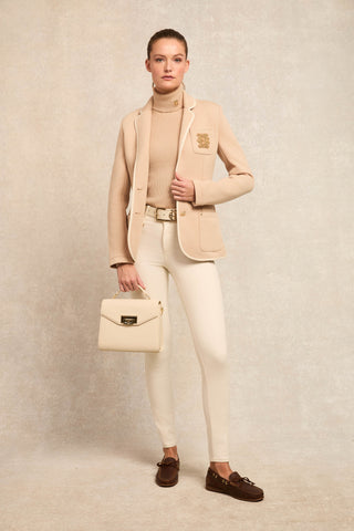 Henley Blazer Camel