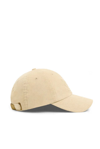 CORDUROY HERALDIC CAP - LATTE