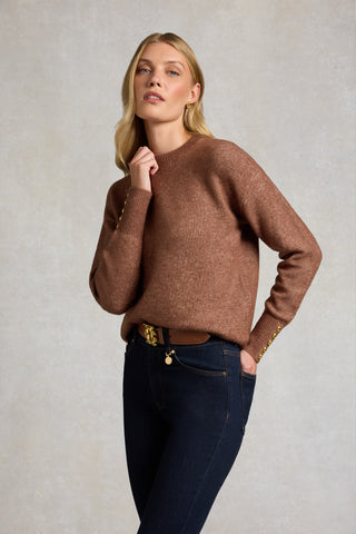 TORI CREW NECK KNIT - LATTE