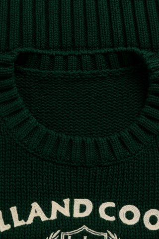 ALBANY CREW NECK KNIT - GREEN