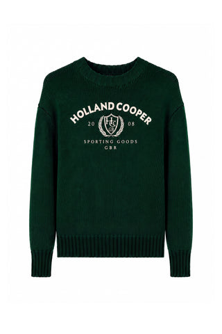 ALBANY CREW NECK KNIT - GREEN